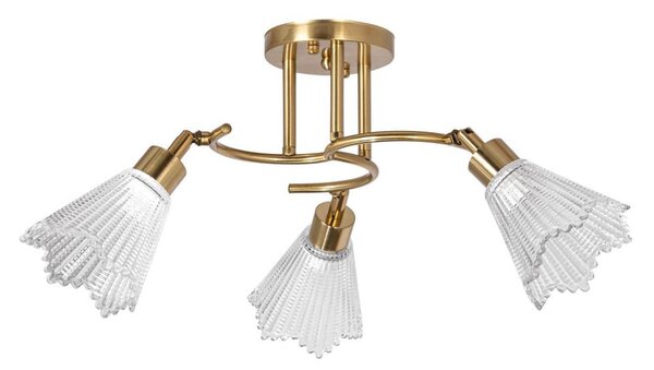 Luster na tyči 3xE14/60W/230V zlatá