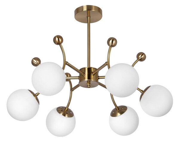 Luster na tyči 6xE27/60W/230V zlatá