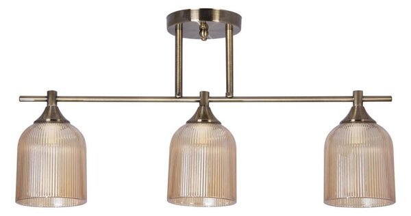 Luster na tyči 3xE14/60W/230V mosadz