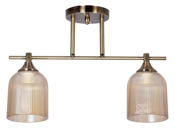 Luster na tyči 2xE14/60W/230V mosadz