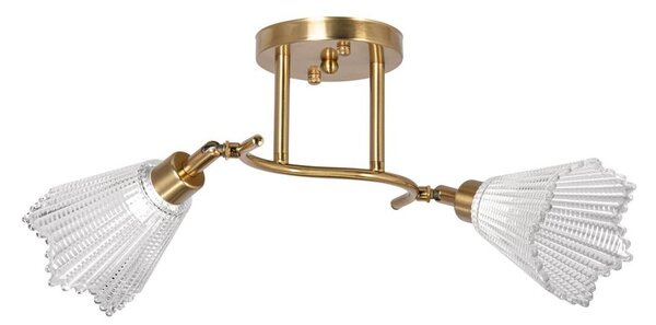 Luster na tyči 2xE14/60W/230V zlatá