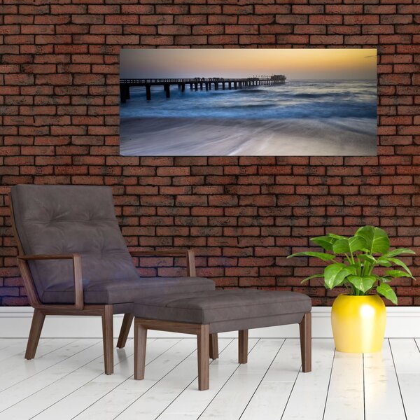 Obraz prístavu v Namíbii (120x50 cm)