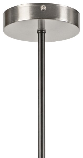 Luster na tyči LILOU 6xE14/5W/230V matný chróm/dymová
