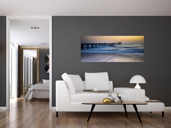 Obraz prístavu v Namíbii (120x50 cm)