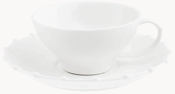 Porcelánové šálky na kávu's podšálkami Romeo, 2 ks