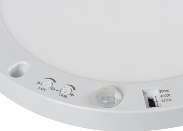 Kanlux 24606 - LED Svietidlo so senz. 2v1 ERGA LED/17W/230V 3000/4000/6500K biela