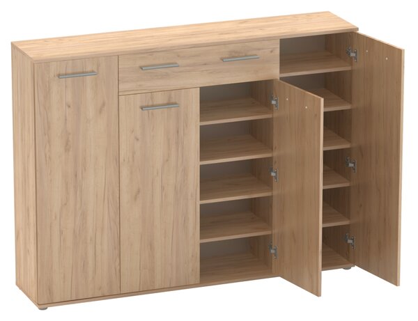 KONDELA Skrinka na topánky, dub artisan, ALEXIS