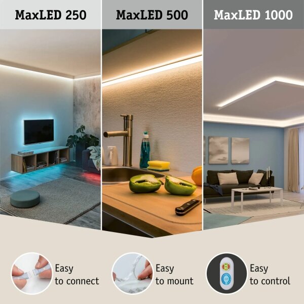 Paulmann 70627 - LED RGB/18W Stmievateľný pás MAXLED 1,5 m 230 V + diaľkové ovládanie