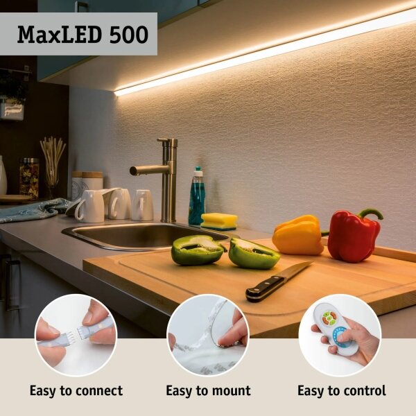 Paulmann 70627 - LED RGB/18W Stmievateľný pás MAXLED 1,5 m 230 V + diaľkové ovládanie