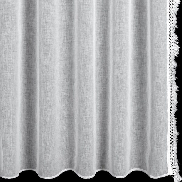 ZÁCLONA NA PÁSKE KIRA3, SADA 2KS 140X270 CM BIELA