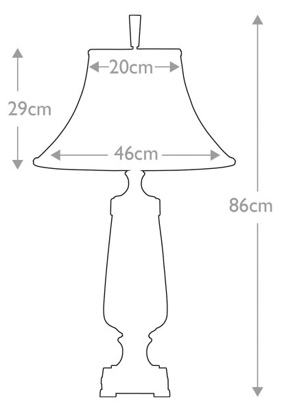 Quoizel QZ-MONTEVERDE - Stolná lampa MONTEVERDE 1xE27/60W/230V