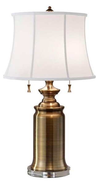 Feiss FE-STATEROOM-TL-BB - Stolná lampa STATEROOM 2xE27/60W/230V mosadz
