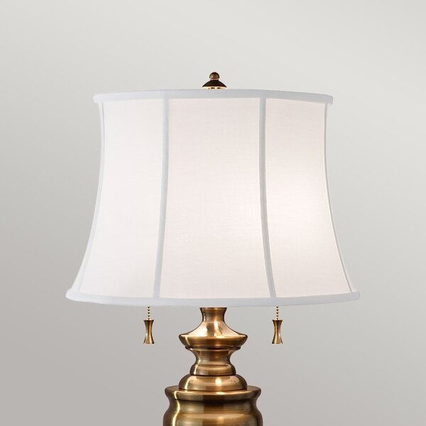Feiss FE-STATEROOM-TL-BB - Stolná lampa STATEROOM 2xE27/60W/230V mosadz