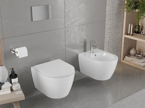 Mexen CARMEN, závesný bidet, 49 x 37 cm, biela, 35884900