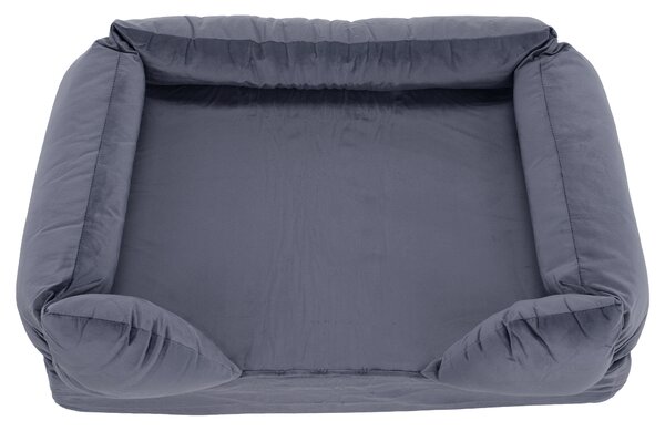 KONDELA Pelech pre psa, 75x55x25 cm, sivohnedá, PETIO
