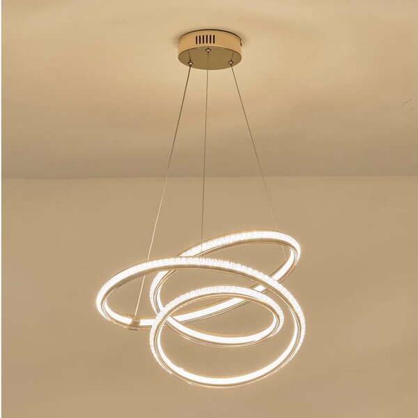 LED Luster na lanku LED/38W/230V 3000K 50x50 cm