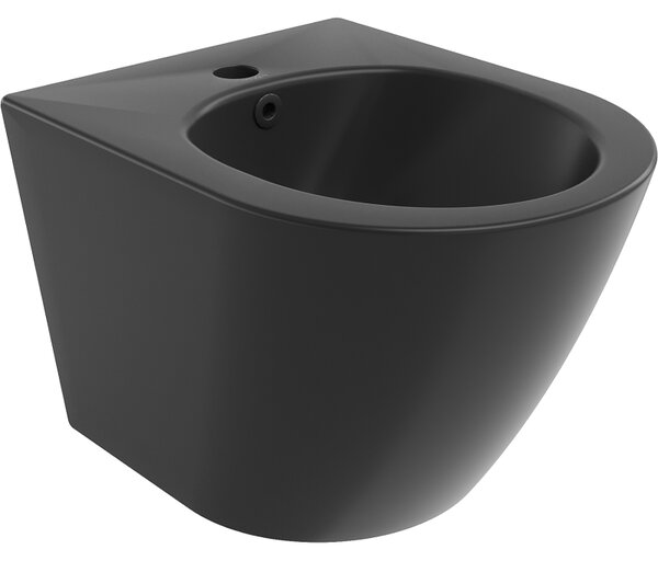 Mexen Lena, závesný bidet 48x37 cm, čierna matná, 35224885