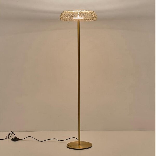 LED Stojacia lampa LED/10W/230V 3000K zlatá