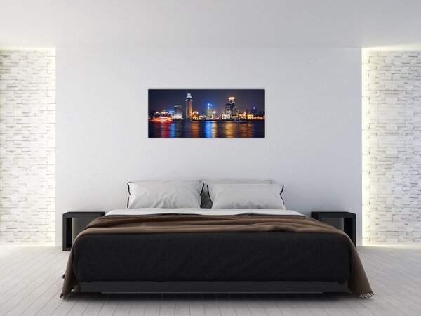 Obraz - Reflekce noci (120x50 cm)
