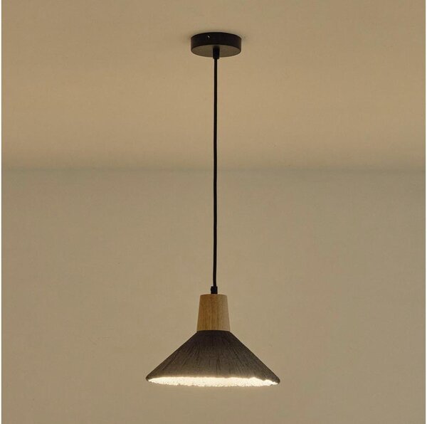 Luster na lanku 1xE27/15W/230V šedá