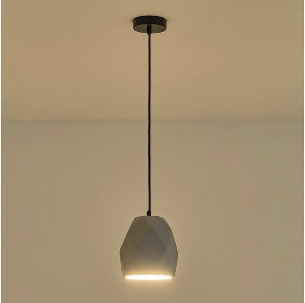 Luster na lanku 1xE27/40W/230V šedá
