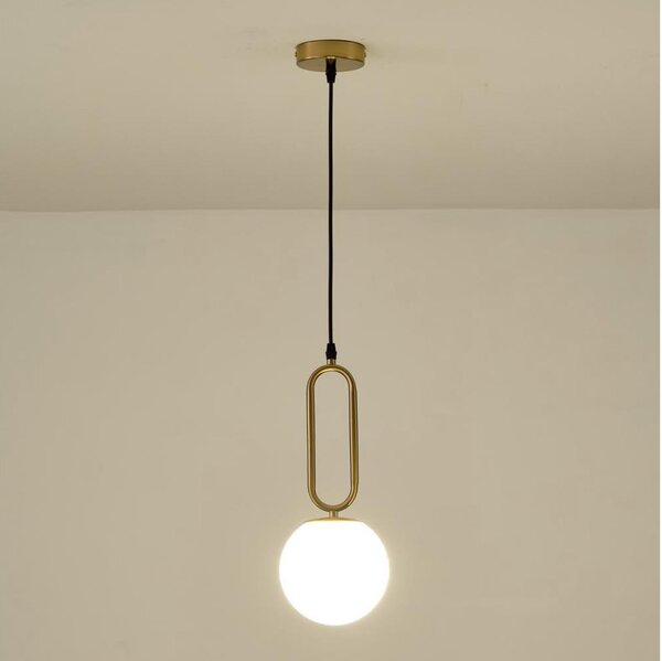 Luster na lanku 1xE27/40W/230V mosadz