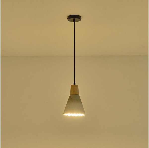Luster na lanku 1xE27/15W/230V krémová