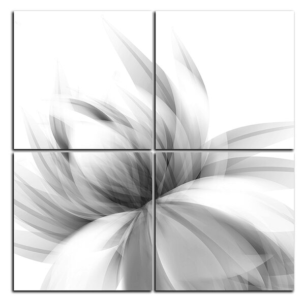 Obraz na plátne - Elegantný kvet - štvorec 3147QE (60x60 cm)