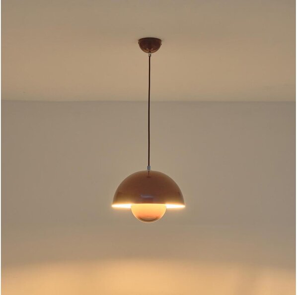 Závesný luster JARDEN na lanku 1xE27/15W/230V hnedý