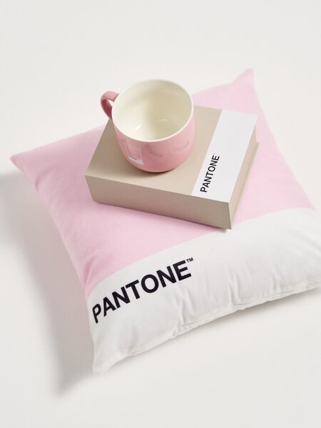 Sinsay - Obliečka na vankúš Pantone - pastelová ružová