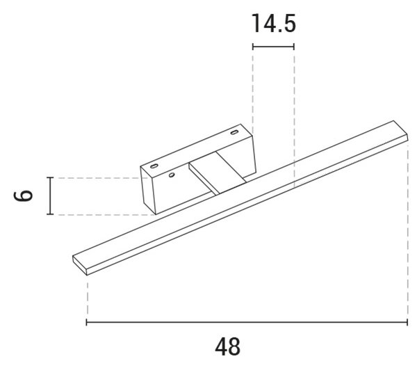 LED Osvetlenie zrkadla LED/10W/230V 3000K lesklý chróm