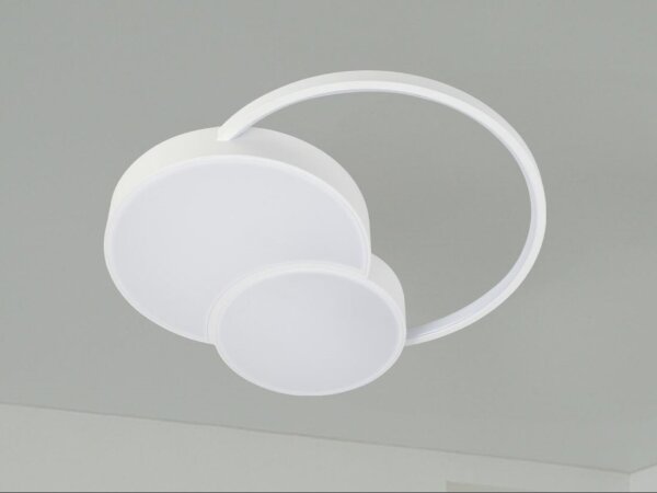 LED Stmievateľné stropné svietidlo LED/60W/230V 3000-6500K biela + diaľkové ovládanie