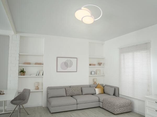 LED Stmievateľné stropné svietidlo LED/60W/230V 3000-6500K biela + diaľkové ovládanie