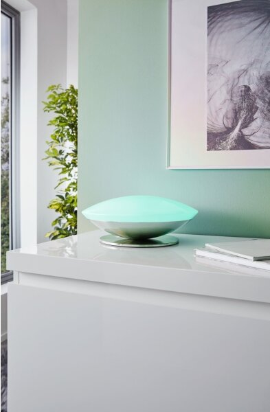 Eglo 33324 - LED RGBW stmievateľná stolná lampa FRATTINA-C LED/18W/230V matný chróm