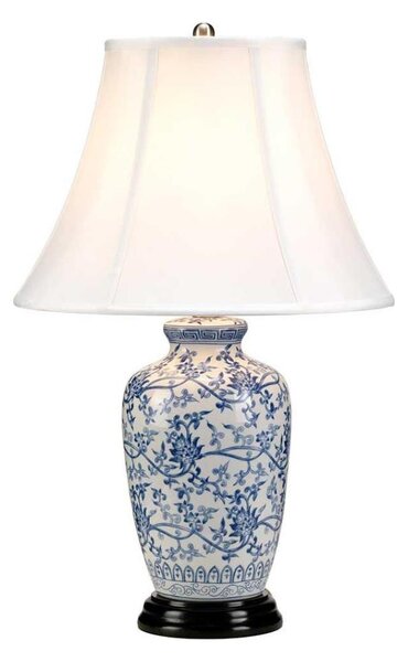 Elstead MODRÁ-G-JAR-TL - Stolná lampa MODRÁ GINGER JAR 1xE27/60W/230V