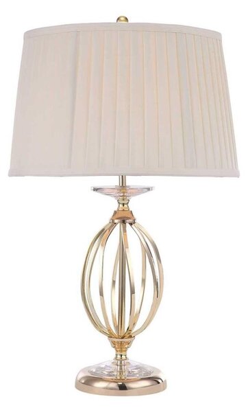Elstead AG-TL-POL-BRASS - Stolná lampa AEGEAN 1xE27/60W/230V zlatá