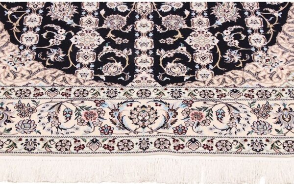 Tmavo modrý perzský koberec Iran Nain 6La 1,70 x 2,40 m