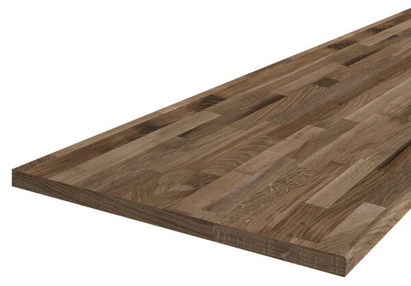 KONDELA Pracovná doska, hrúbka 3,8 cm, dub Porterhouse tmavý