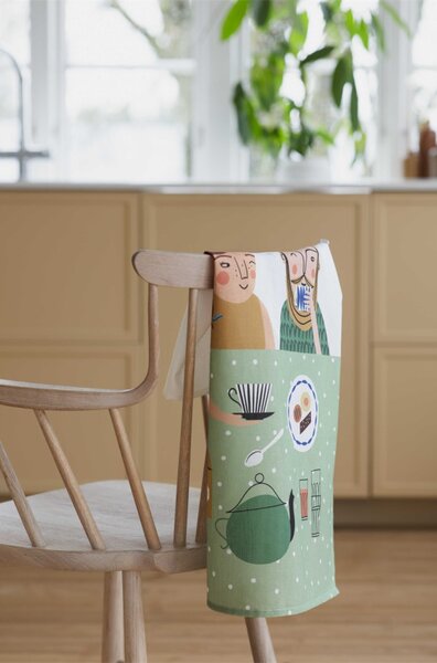 Spira of Sweden Ľanová utierka Fika 50x70