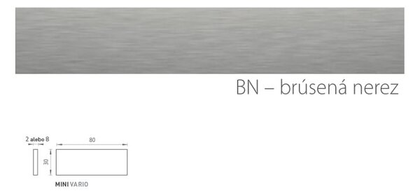 TI - BRÚSENÁ NEREZOVÁ VÝPLŇ MINI VARIO