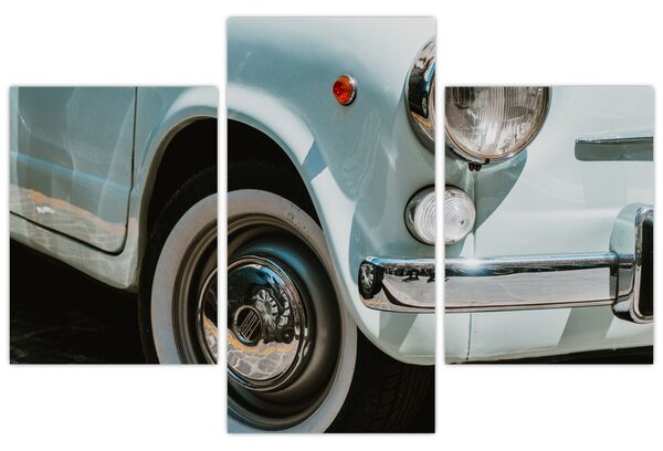 Obraz - Retro auto Fiat (90x60 cm)