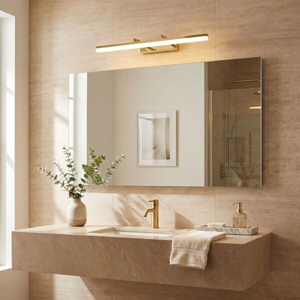 Toolight Toolight, LED nástenné svietidlo, 60cm, 9W, 4000K, 1000lm, APP1873-1W, Zlatá, OSW-66028