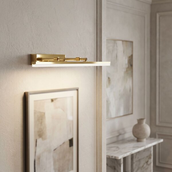 Toolight Toolight, LED nástenné svietidlo, 60cm, 9W, 4000K, 1000lm, APP1873-1W, Zlatá, OSW-66028