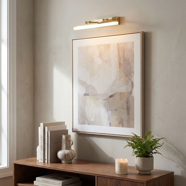 Toolight Toolight, LED nástenné svietidlo, 40cm, 6W, 4000K, 1000lm, APP1872-1W, Zlatá, OSW-60985
