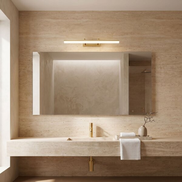 Toolight Toolight, LED nástenné svietidlo, 60cm, 9W, 4000K, 1000lm, APP1873-1W, Zlatá, OSW-66028