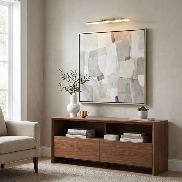 Toolight Toolight, LED nástenné svietidlo, 60cm, 9W, 4000K, 1000lm, APP1873-1W, Zlatá, OSW-66028