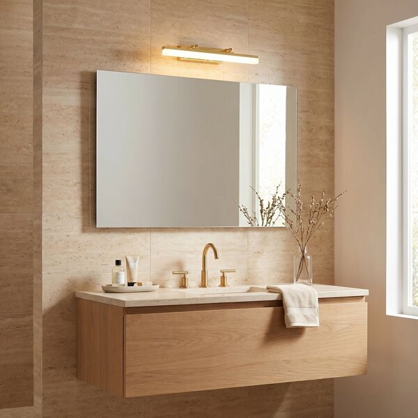 Toolight Toolight, LED nástenné svietidlo, 40cm, 6W, 4000K, 1000lm, APP1872-1W, Zlatá, OSW-60985