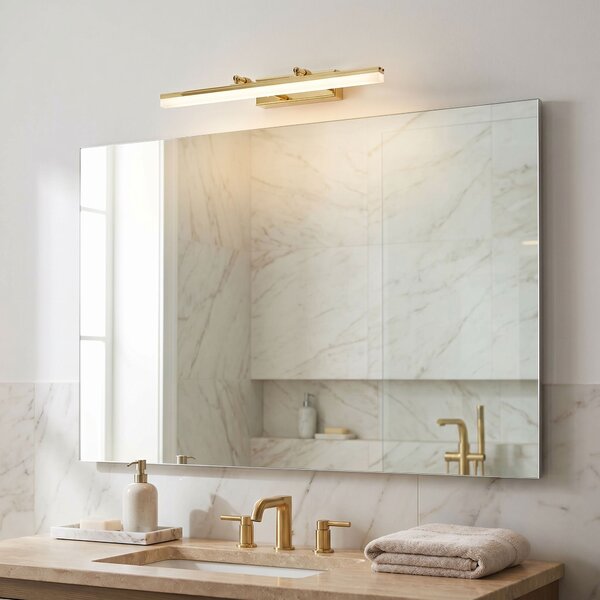 Toolight Toolight, LED nástenné svietidlo, 60cm, 9W, 4000K, 1000lm, APP1873-1W, Zlatá, OSW-66028