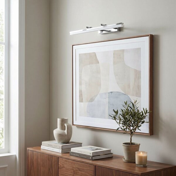 Toolight Toolight, LED nástenné svietidlo, 60cm, 9W, 4000K, 1000lm, APP1870-1W, Chrómová, OSW-66026