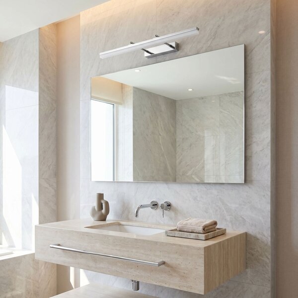 Toolight Toolight, LED nástenné svietidlo, 60cm, 9W, 4000K, 1000lm, APP1870-1W, Chrómová, OSW-66026